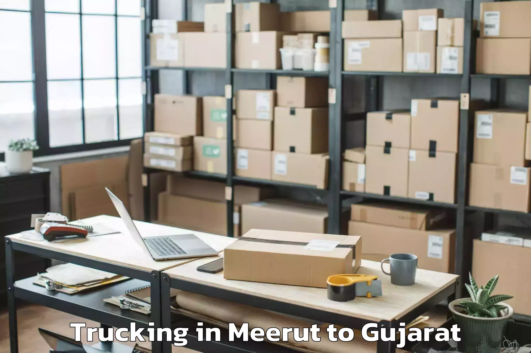 Get Meerut to Bantva Trucking